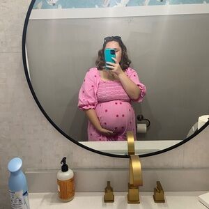 Amazon Pink Midi Dress